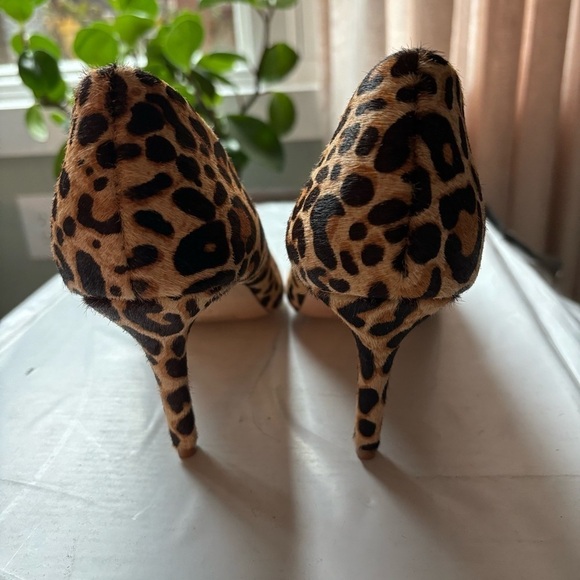Kiki & Palenki Franky Brown/Black Calf hair stiletto. Animal print pumps size 9 - Picture 9 of 9